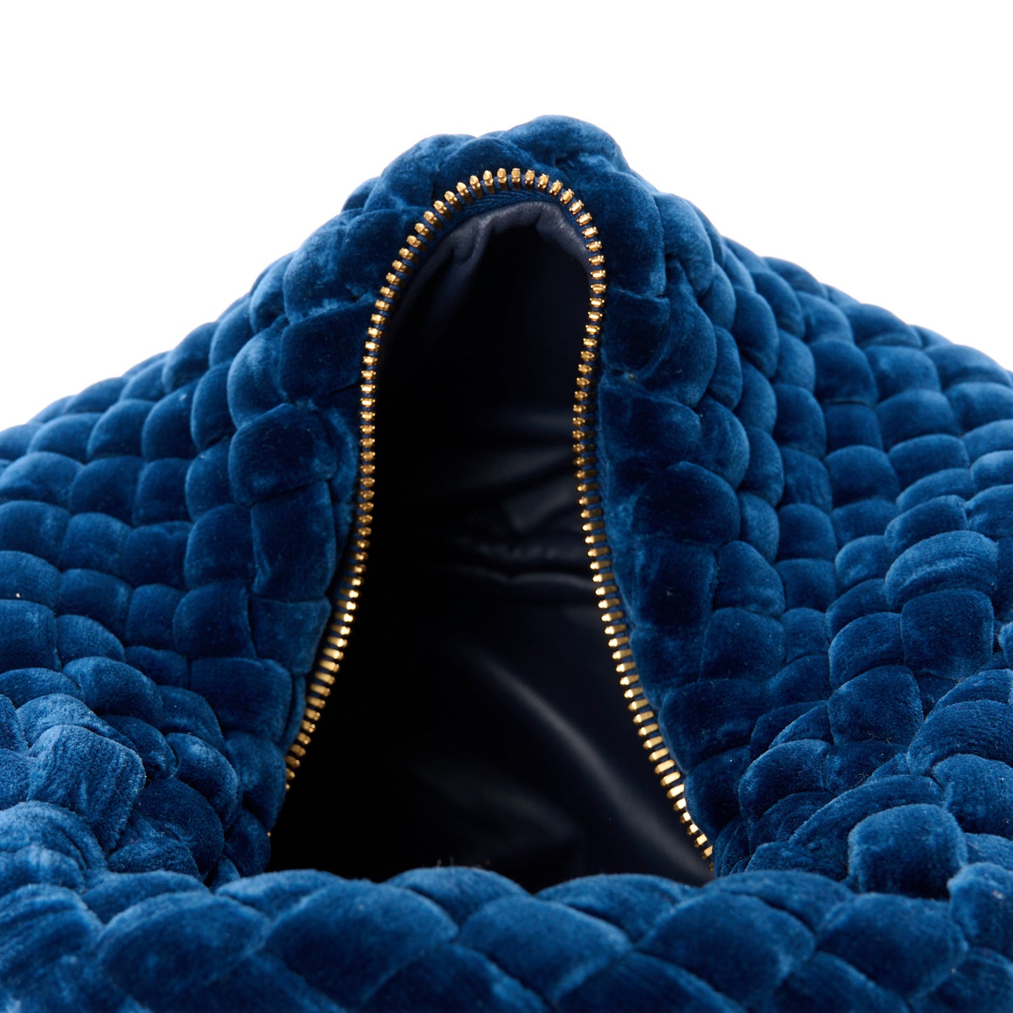 Velvet Intreccio Padded Mini Jodie Blue