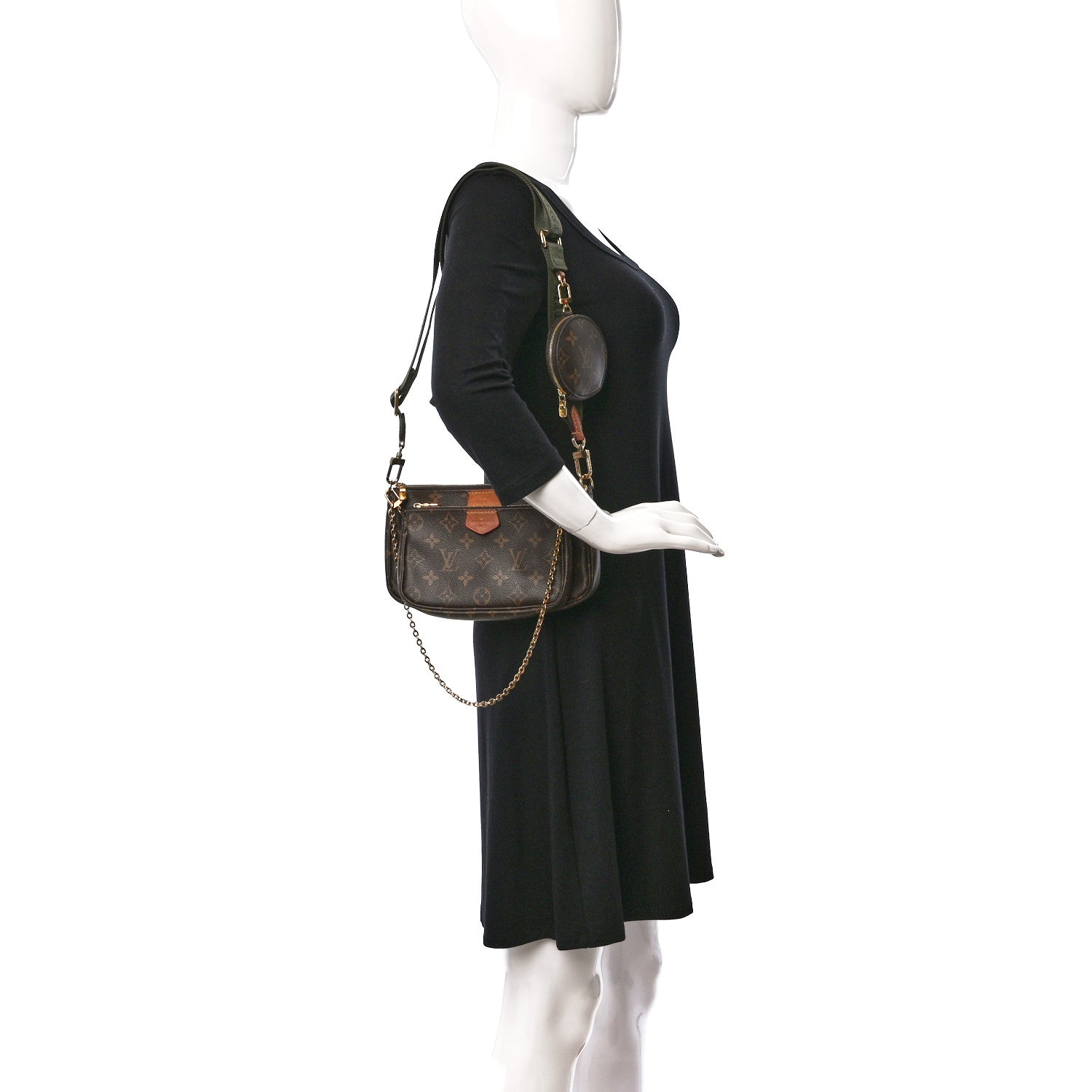 Louis Vuitton Monogram Multi Pochette Accessories Kaki 2 of 16