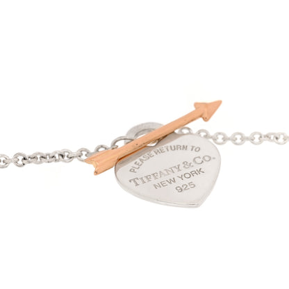 Tiffany Sterling Silver 18K Rose Gold Return to Tiffany Lovestruck Bracelet 3 of 3