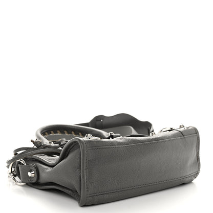 Balenciaga Chevre Silver Metallic Edge Hardware Mini City Gris Acier 4 of 9