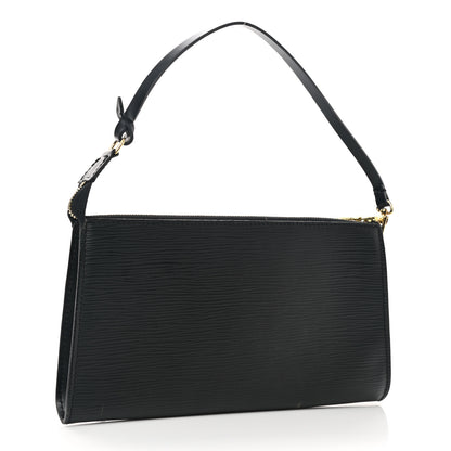 Louis Vuitton Epi Pochette Accessories 24 Black 3 of 7