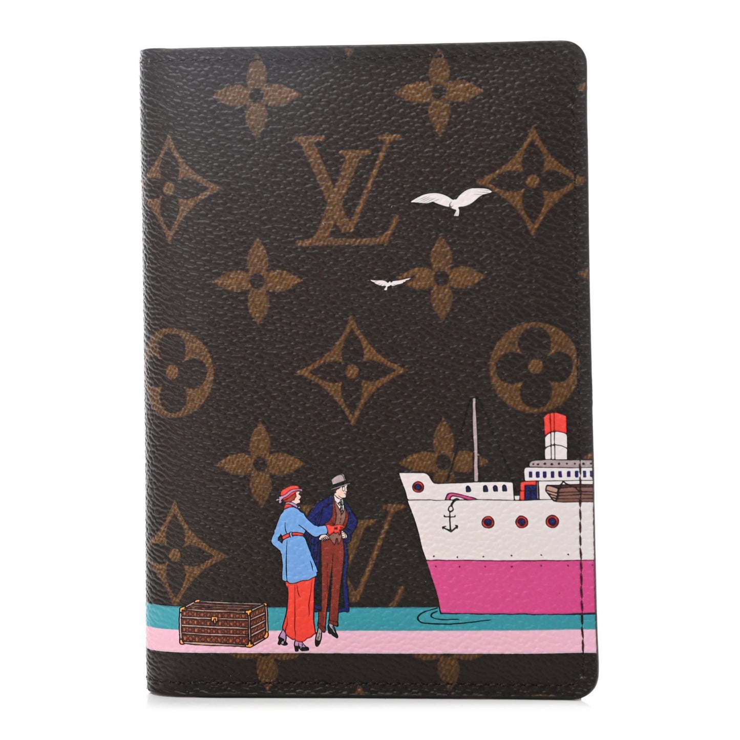 Monogram 2016 Christmas Animation Passport Cover Rose Ballerine
