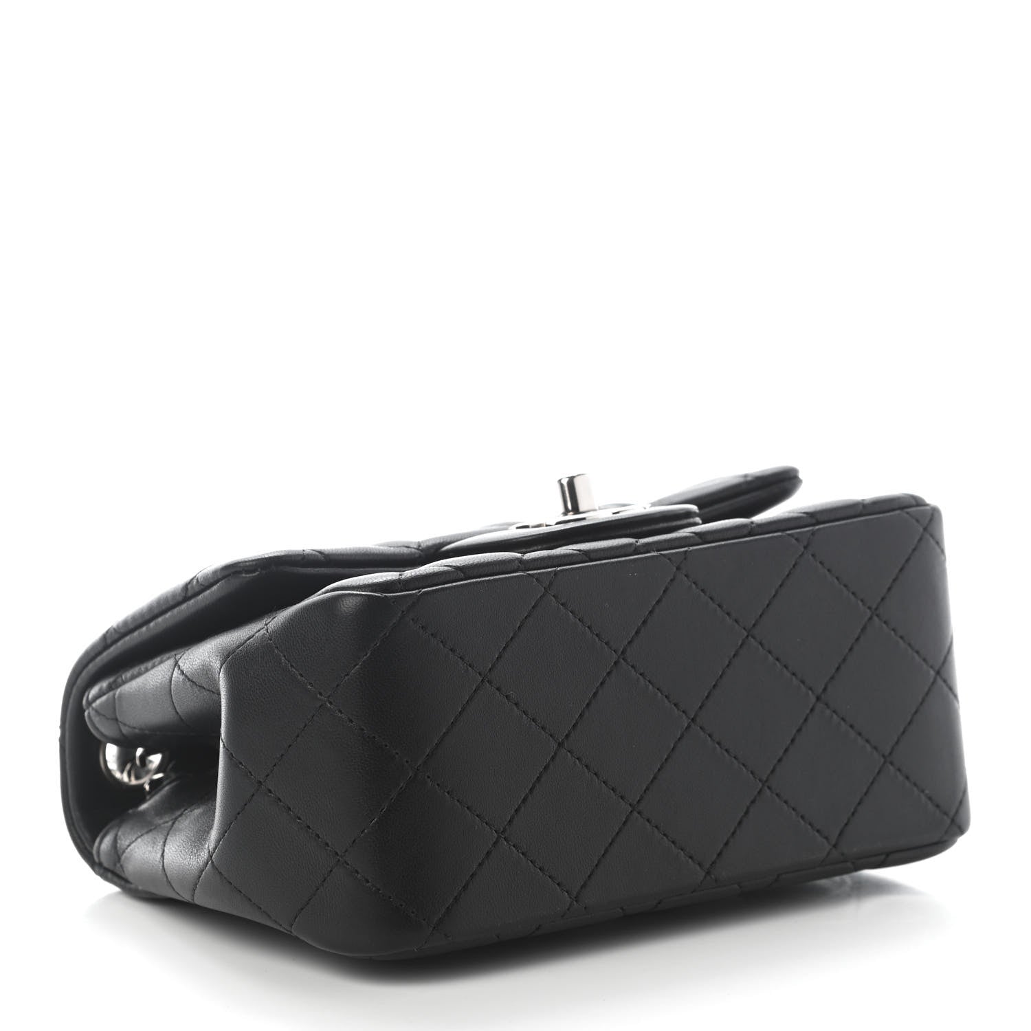 Chanel Lambskin Quilted Mini Square Flap Black 4 of 9
