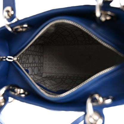 Christian Dior Lambskin Cannage Medium Lady Dior Blue 5 of 9