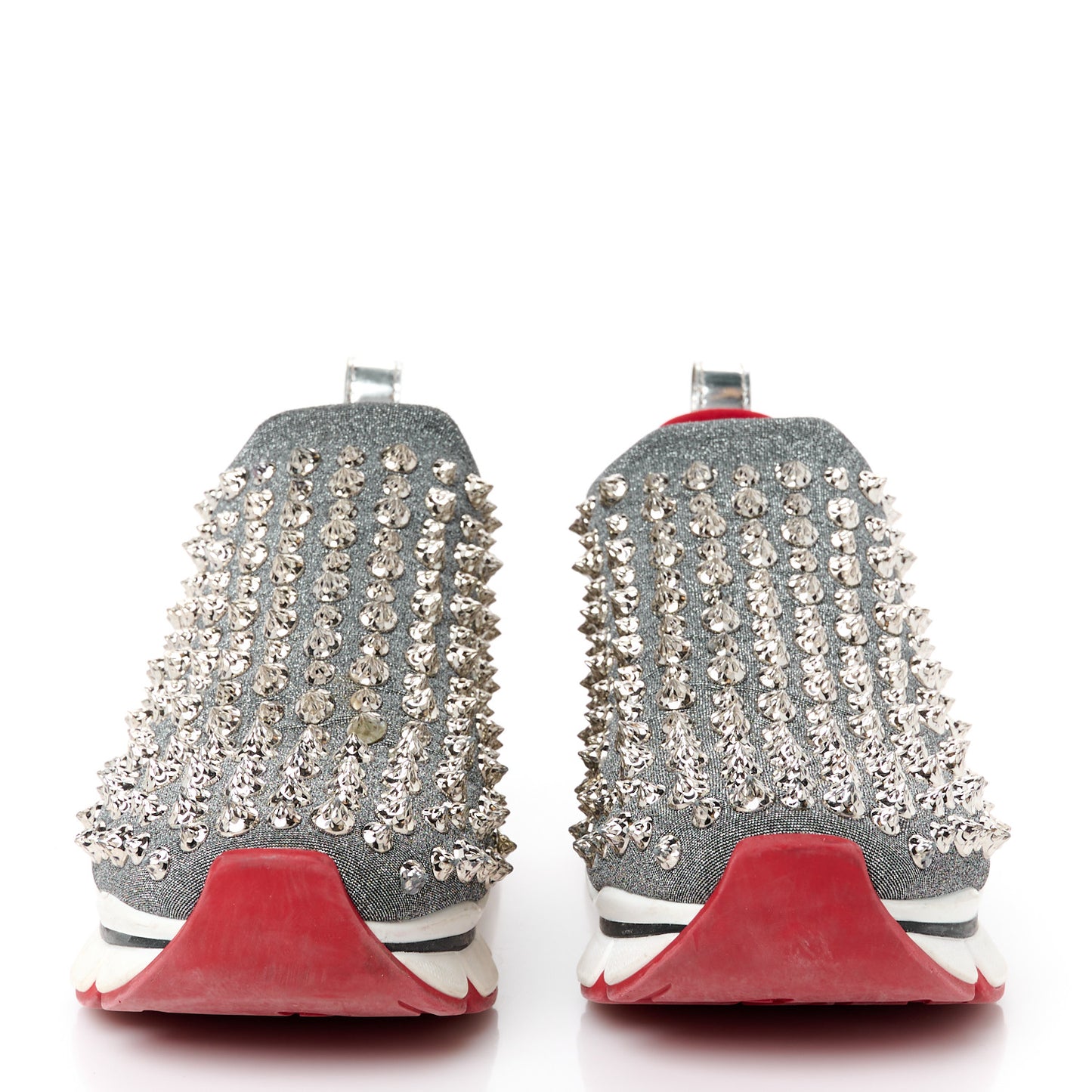 Neo Lame Spike Sock Donna Flat Sneakers 36 Snow Silver