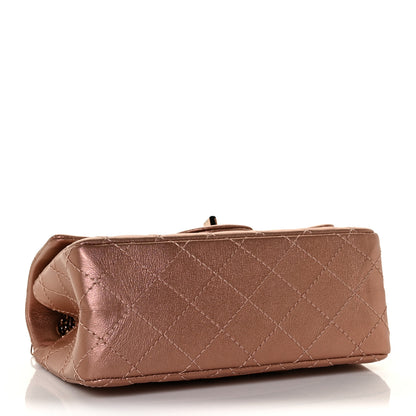 Chanel Metallic Grained Calfskin Quilted 2.55 Reissue Mini Flap Copper Pink 4 of 11