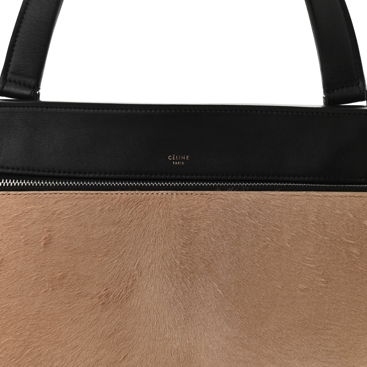 Celine Pony Hair Calfskin Medium Edge Shoulder Bag Praline 10 of 10