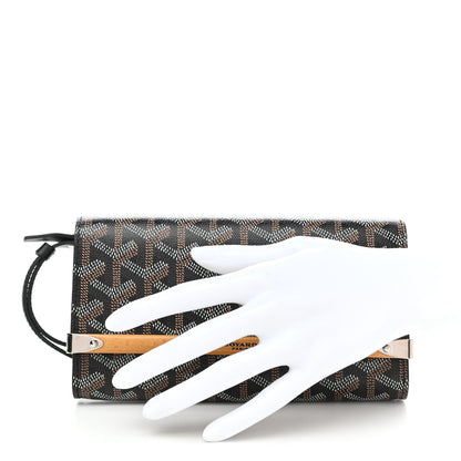 Goyard Goyardine Monte Carlo Bois Clutch Black 2 of 7