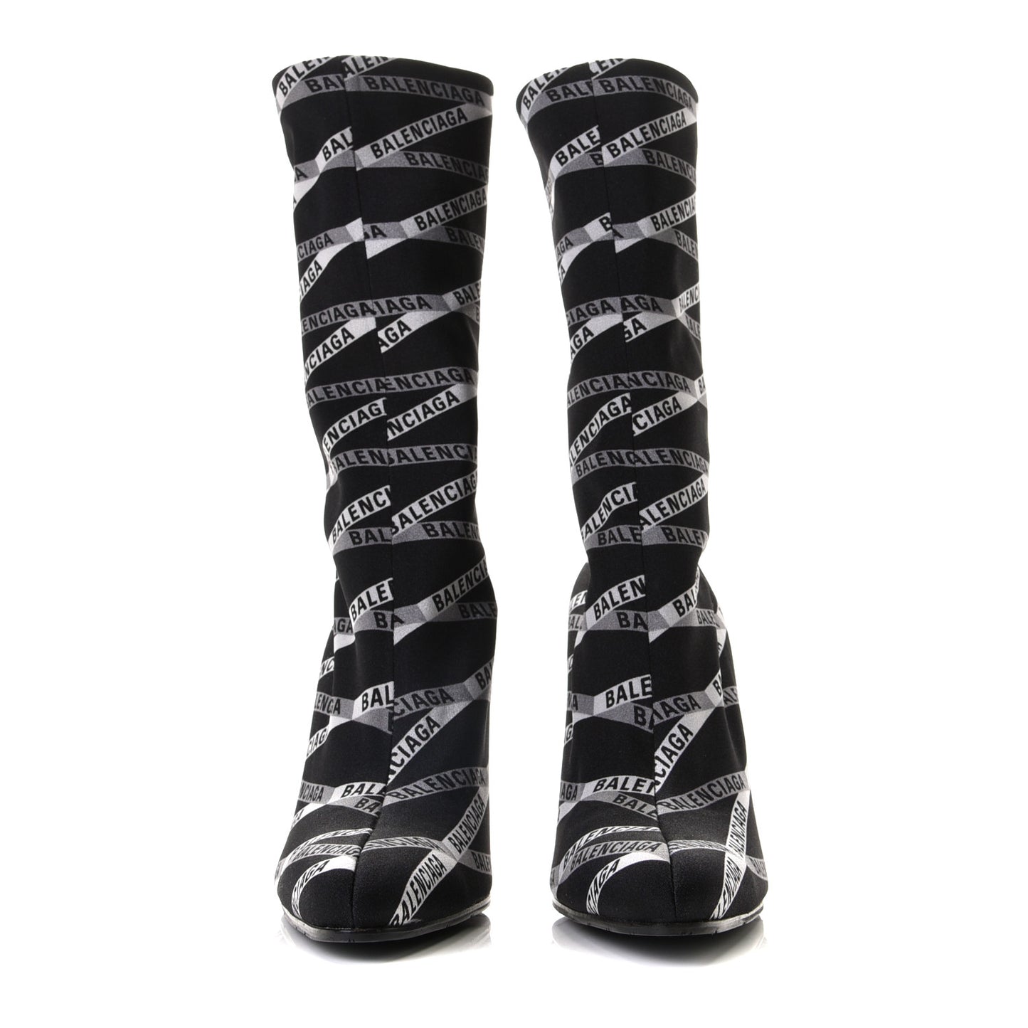Spandex Losange Monogram 110mm Booties 36 Gris Black