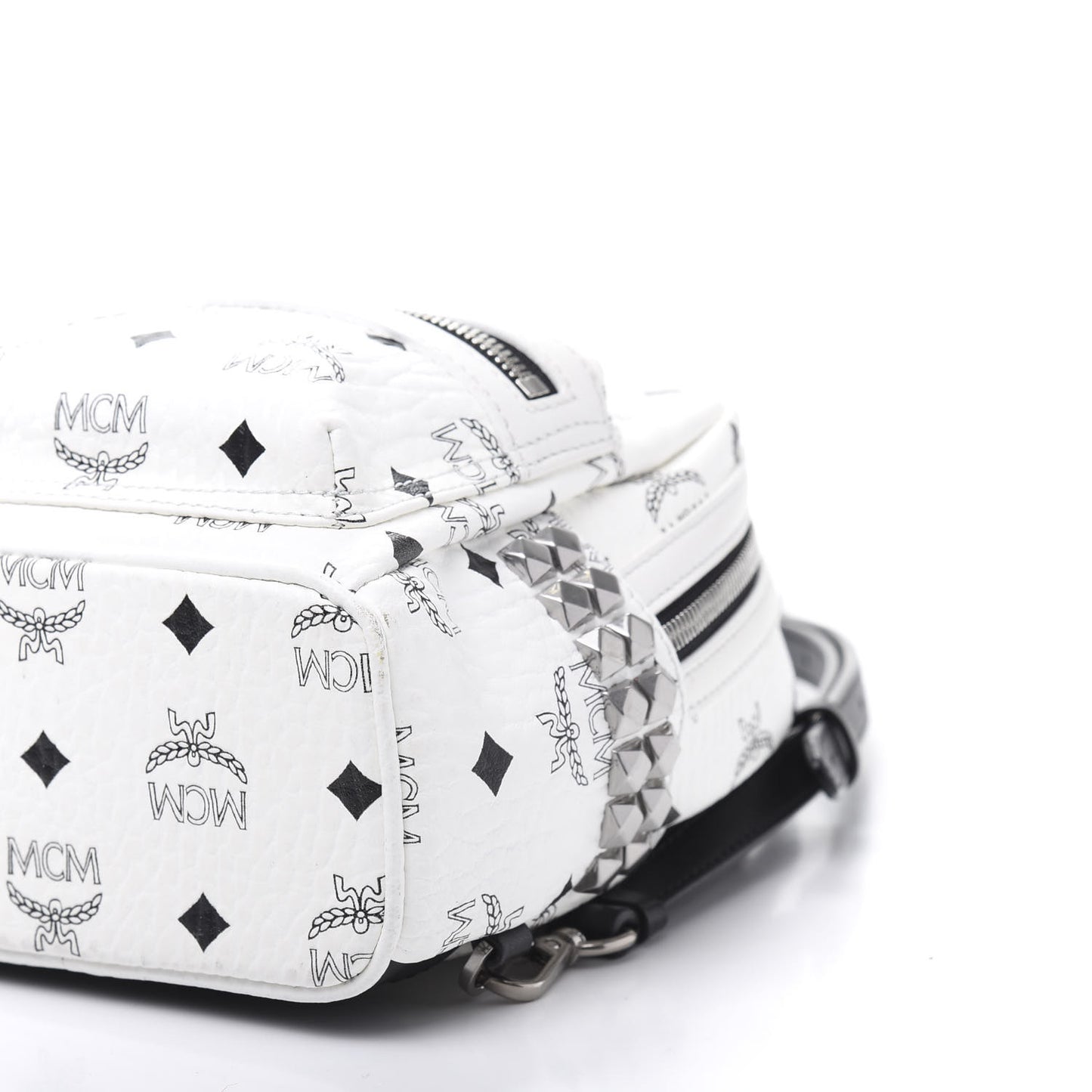 Visetos Studded X-Mini Bebe Boo Backpack White