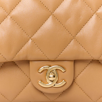 Chanel Lambskin Quilted Large CC Funky Town Flap Beige 9 of 12