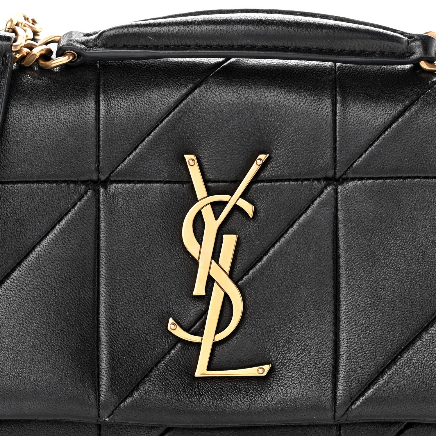Saint Laurent Lambskin Patchwork Monogram Small Jamie Black 7 of 10