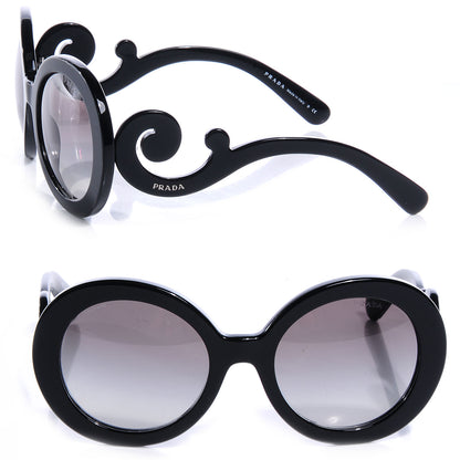 Prada Baroque Sunglasses SPR 27N Black 1 of 4