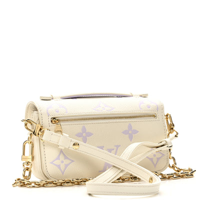 Louis Vuitton Empreinte Monogram Giant Pochette Metis East West Latte Bubble Tea 3 of 10
