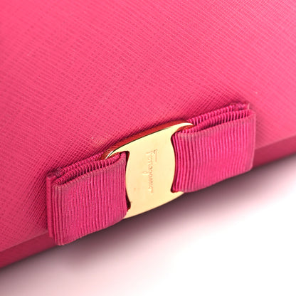 Salvatore Ferragamo Calfskin Mini Miss Vara Bow Chain Bag Pink 9 of 9