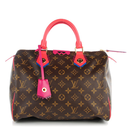 Louis Vuitton Monogram Totem Speedy 30 Flamingo 1 of 8