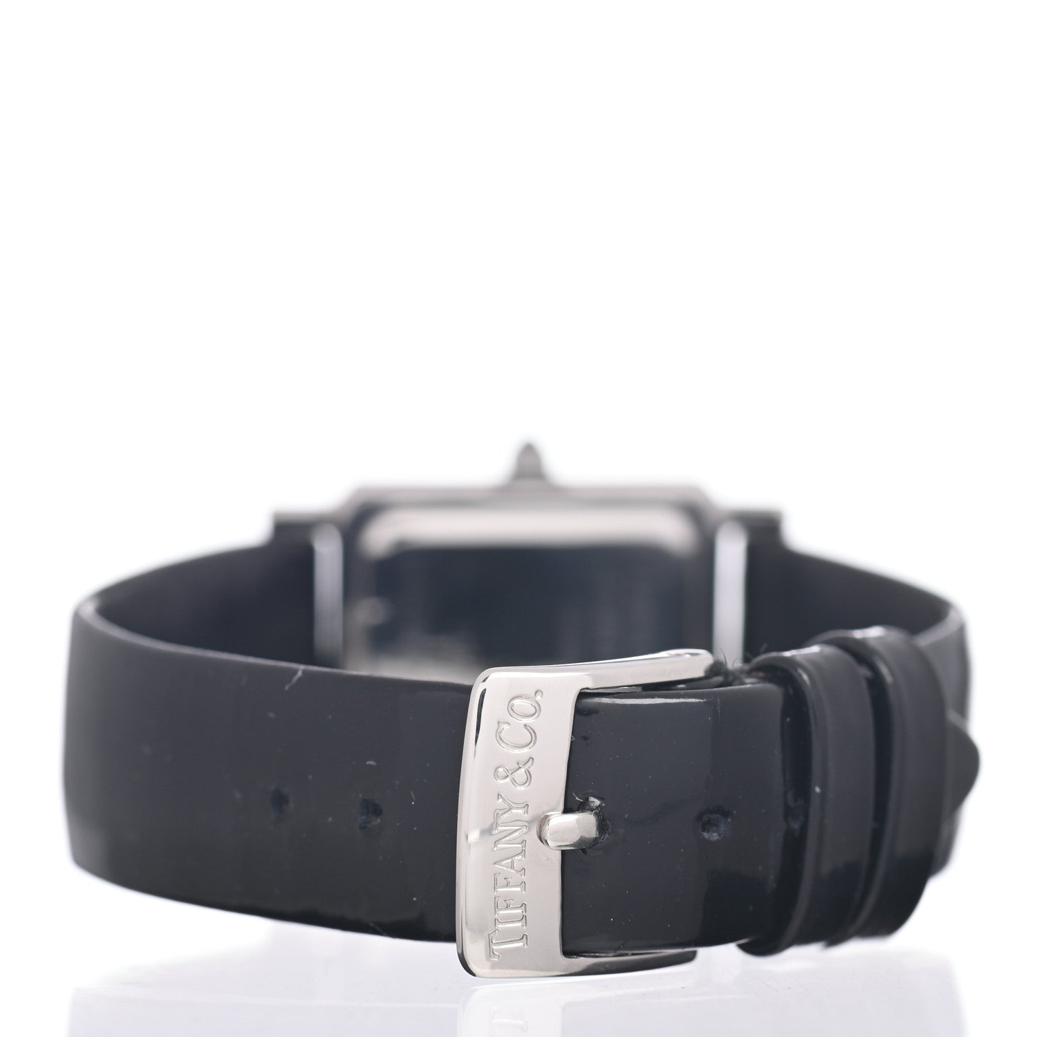 Tiffany Stainless Steel Calfskin 24mm Classic Square Quartz Watch 3 of 4