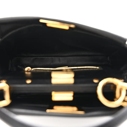 Fendi Nappa Mini Peekaboo Iconic Satchel Black 6 of 11
