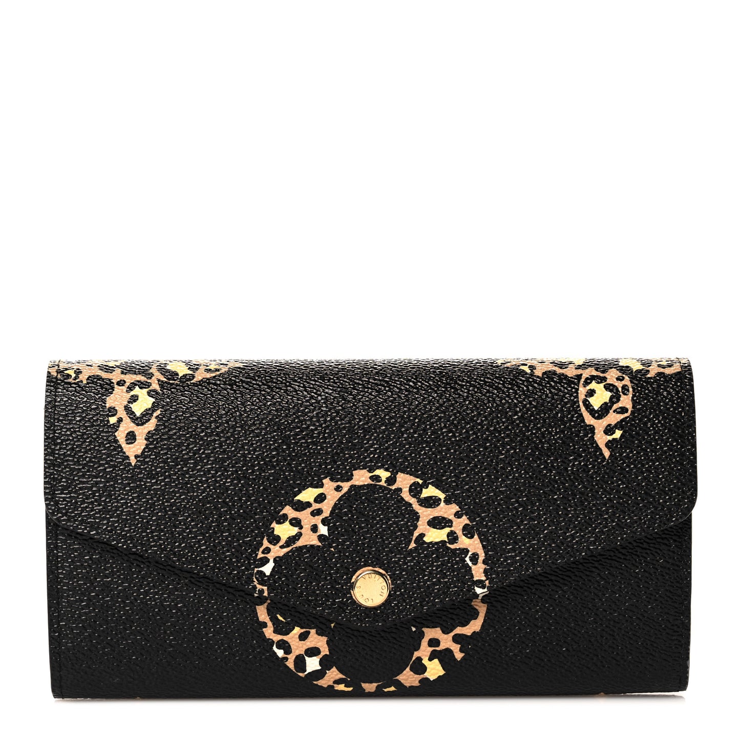 Monogram Giant Jungle Sarah Wallet Black