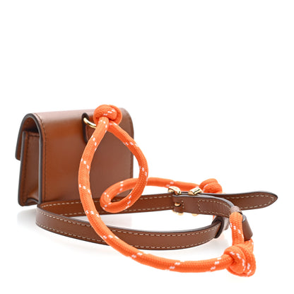Miu Miu Nappa Flap Pouch Bag Charm Cognac Orange 2 of 8