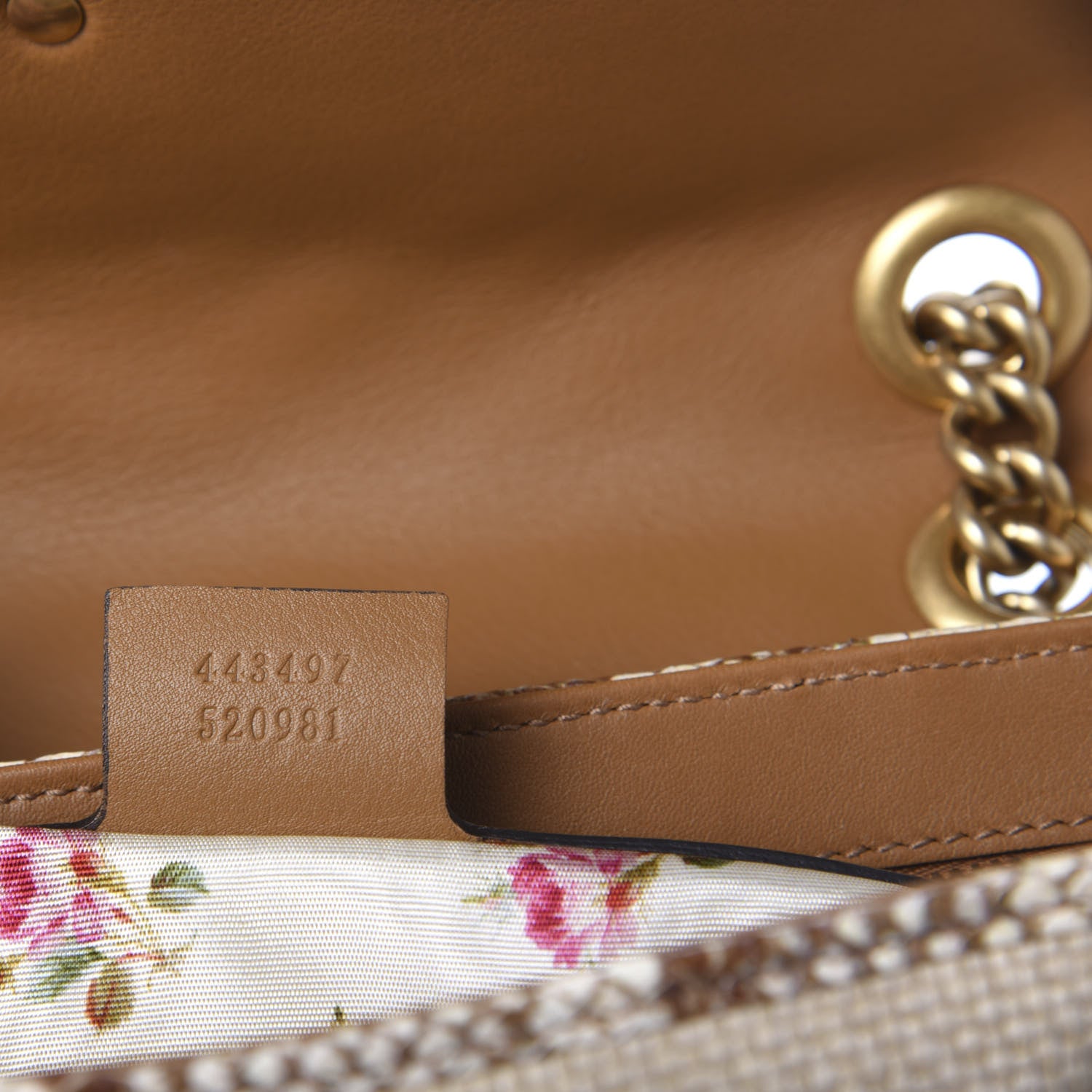 Gucci Raffia Elaphe Matelasse Small GG Marmont Shoulder Bag Natural Cream Brown 9 of 10