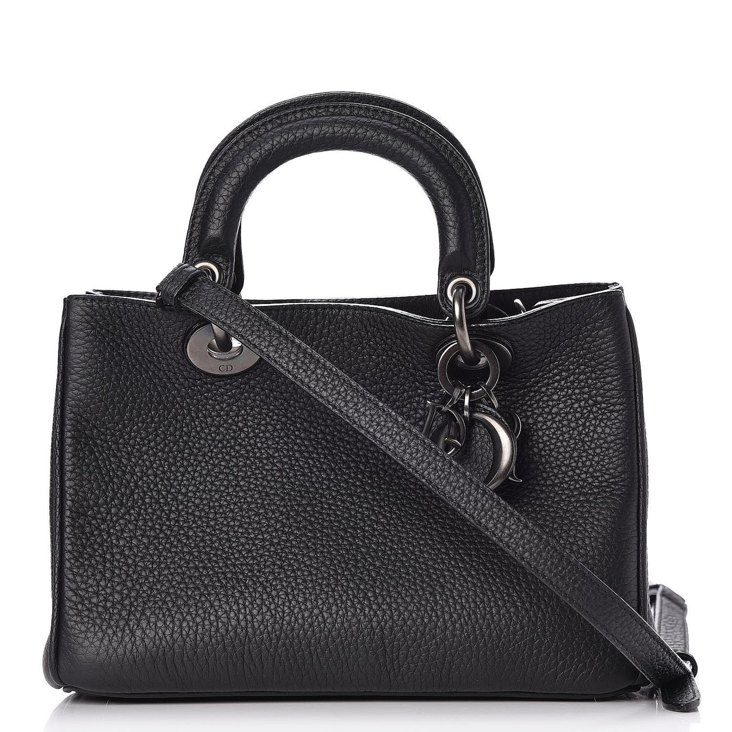 Bullcalf Small Ultra Black Diorissimo Tote