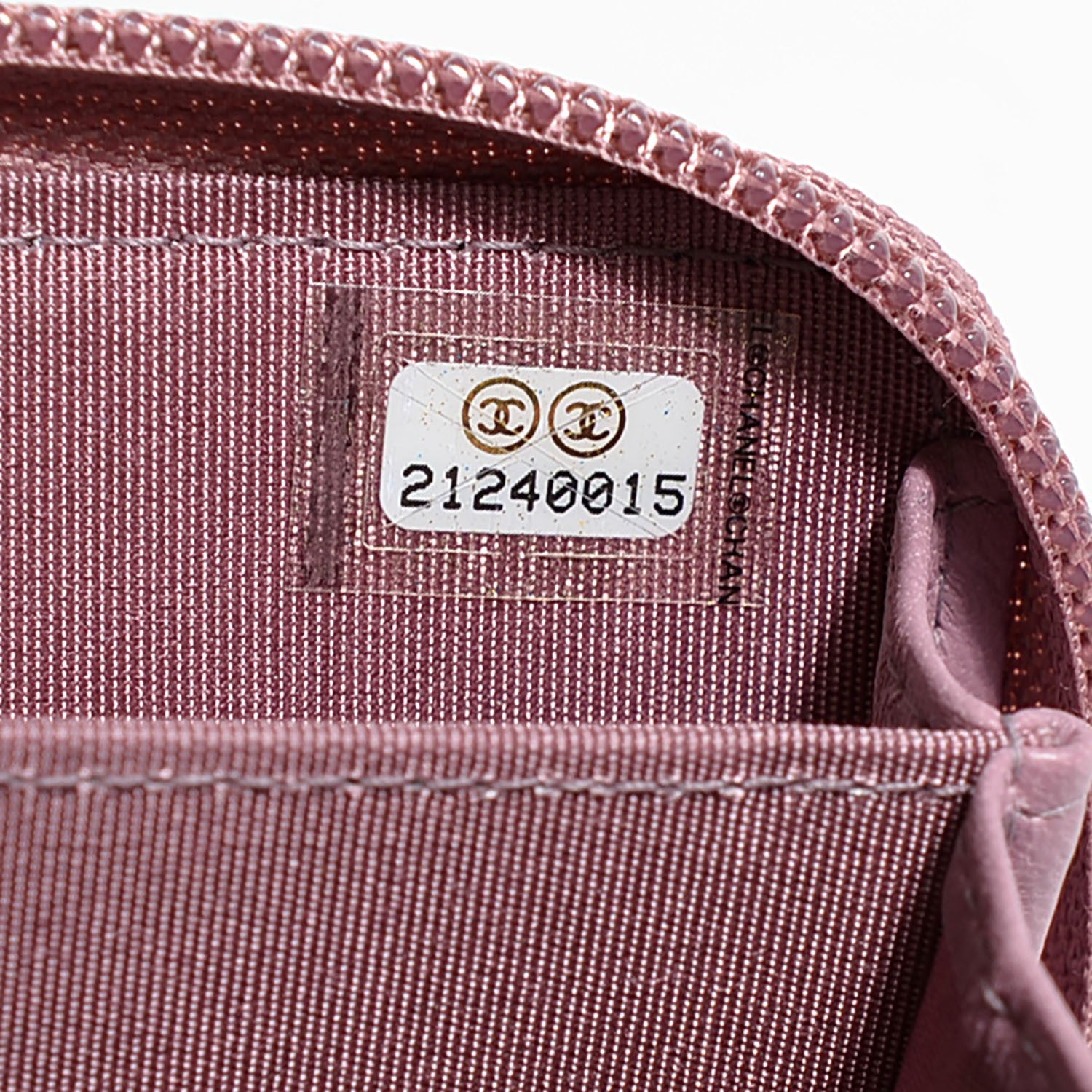 Chanel Lambskin Quilted Boy Zip Around Card Holder Rose 7 of 8