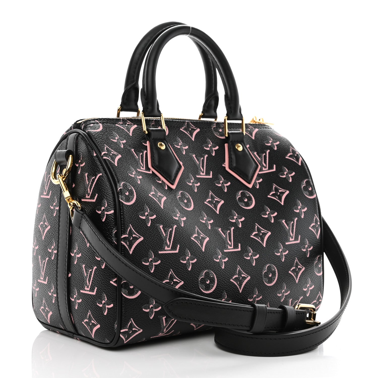 Louis Vuitton Monogram Fall for You Speedy Bandouliere 25 Black 3 of 10