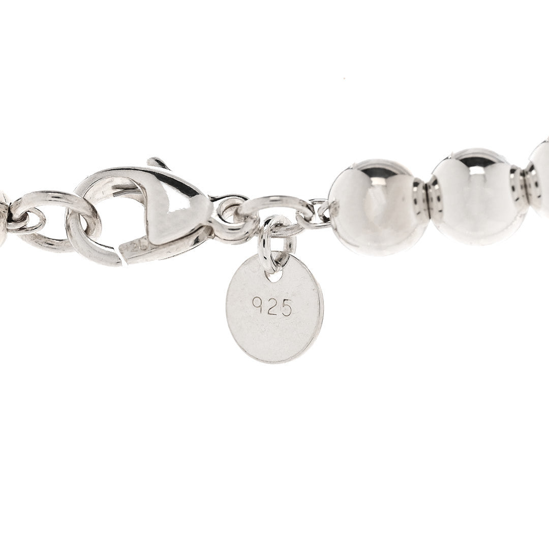 Tiffany Sterling Silver Hardwear Graduated Ball Necklace 4 of 5