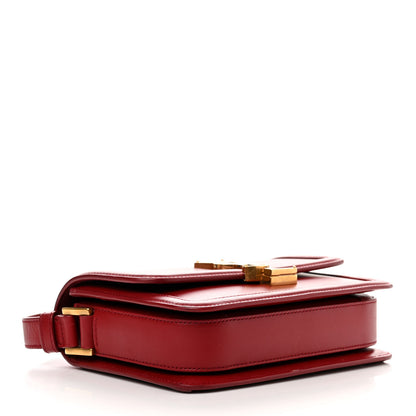 Saint Laurent Smooth Calfskin Small Solferino Satchel Rouge Opyum 4 of 11