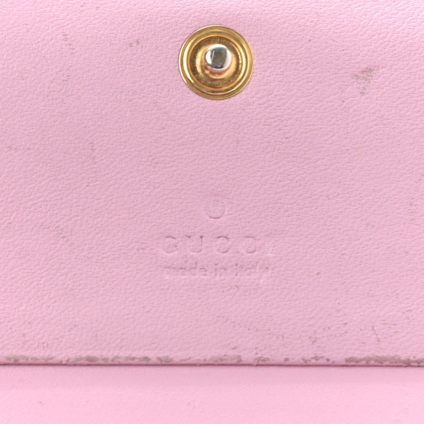 GG Supreme Monogram Strawberry Card Case