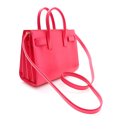 Saint Laurent Calfskin Nano Sac De Jour Lipstick Fuchsia 3 of 9