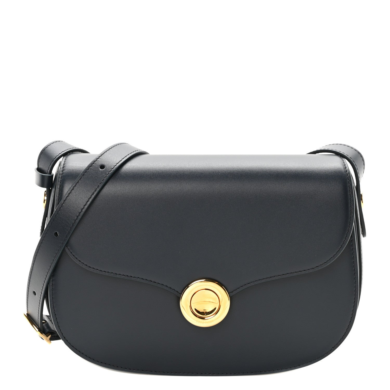 Loro Piana Smooth Calfskin Small Ghiera Bag Navy 1 of 9
