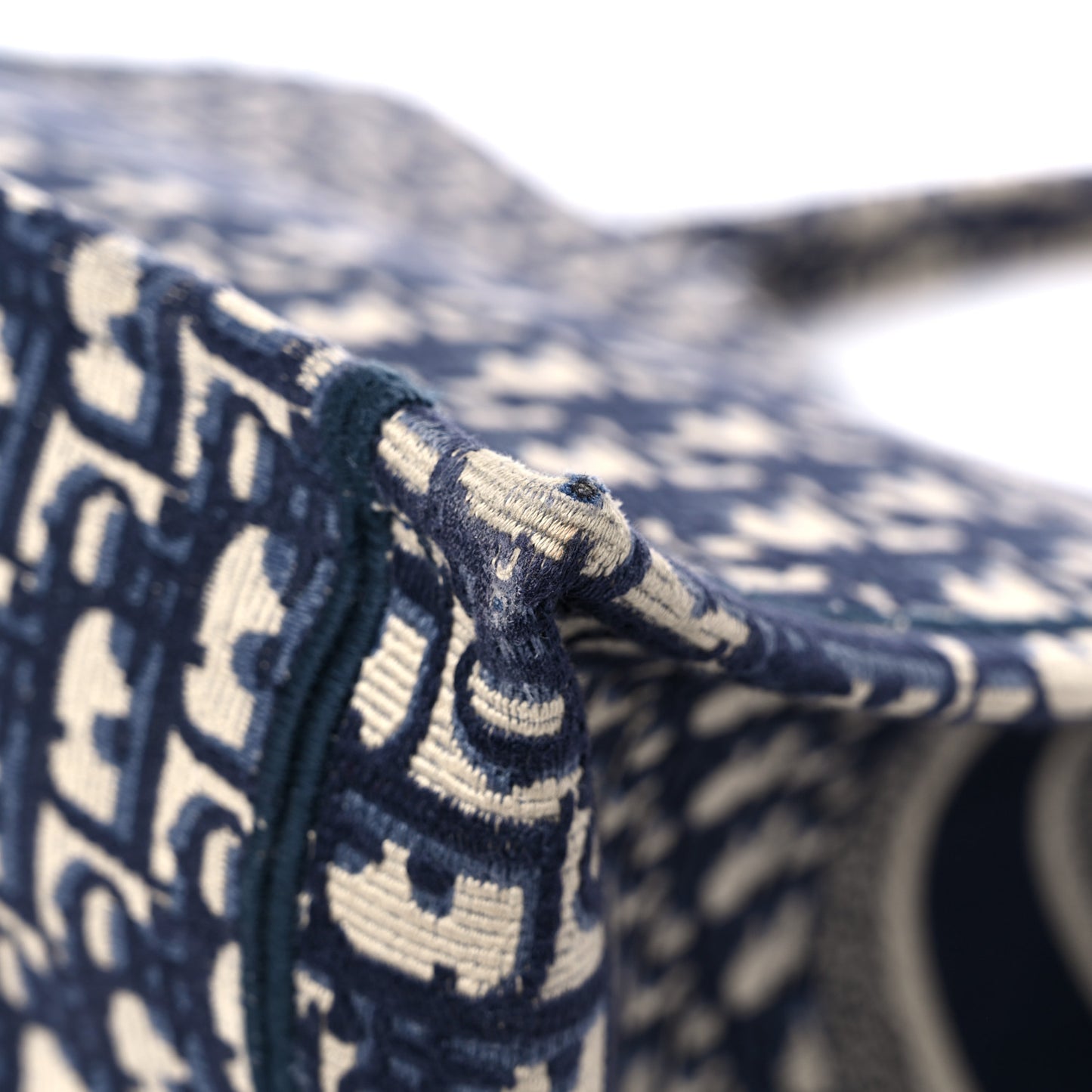 Oblique Large Book Tote Blue Multicolor