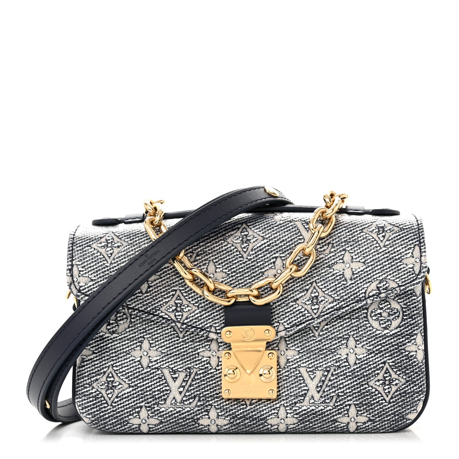 Louis Vuitton Monoglam Pochette Metis East West Blue 1 of 9