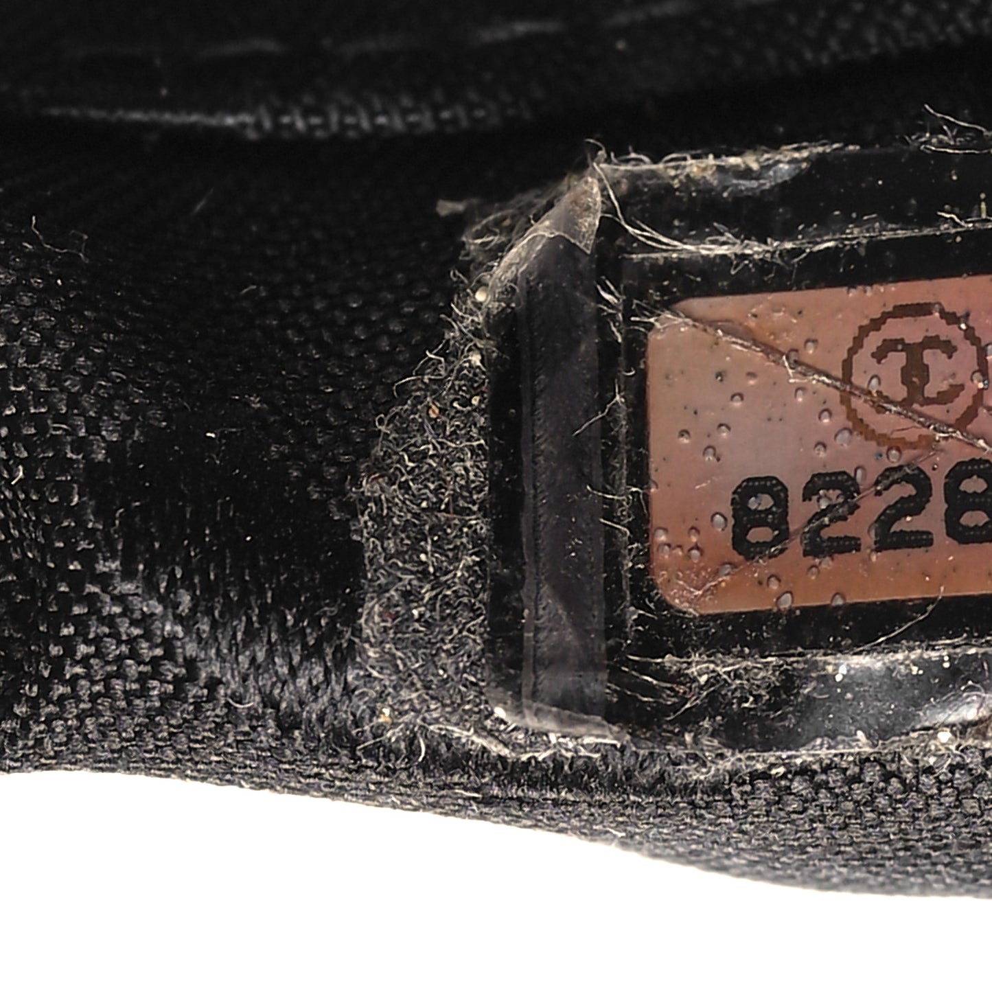 Patent Perforated Camelia Hobo Black