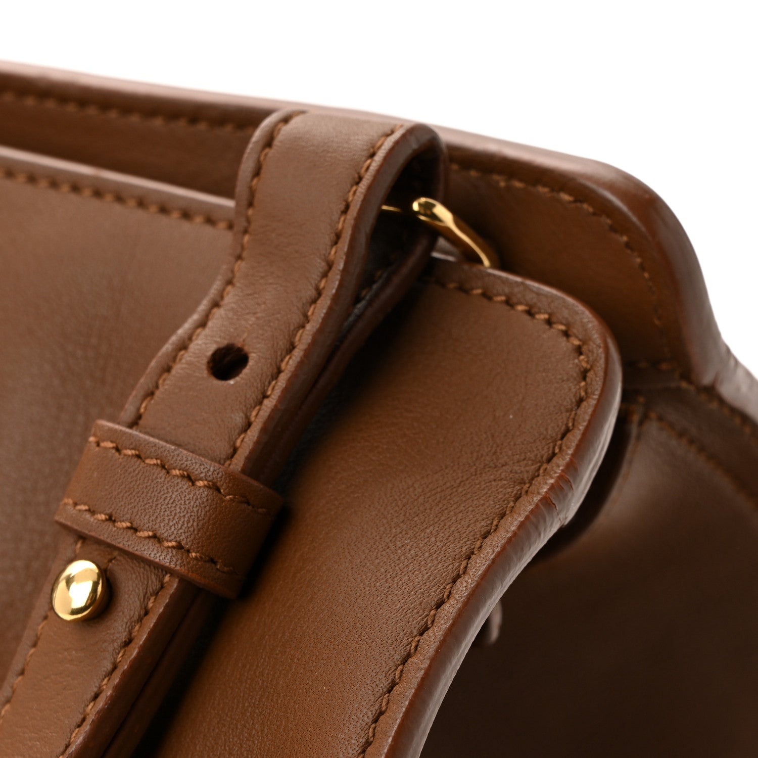 Saint Laurent Calfskin Small Classic Y Cabas Cognac 34 of 34