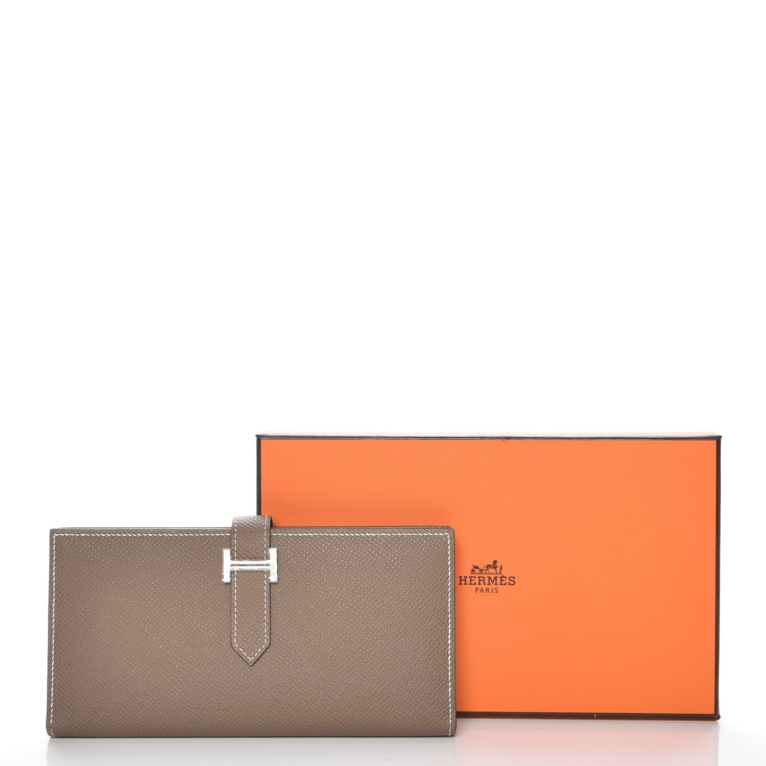 Hermes Epsom Bearn Gusset Wallet Etoupe 8 of 8