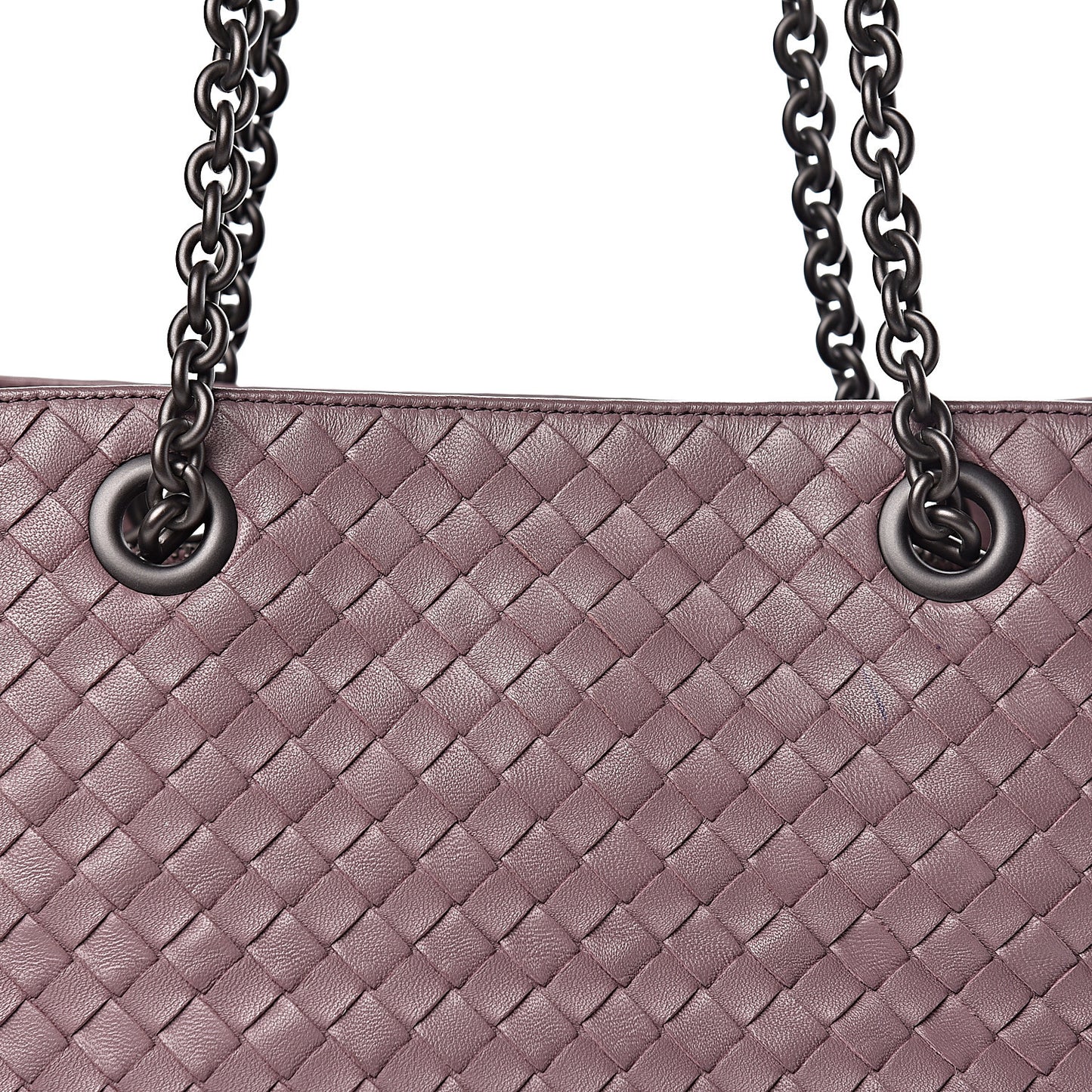 Nappa Intrecciato Medium Tote Violet