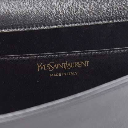 Saint Laurent Calfskin Monogram Large Belle De Jour Clutch Black 6 of 12
