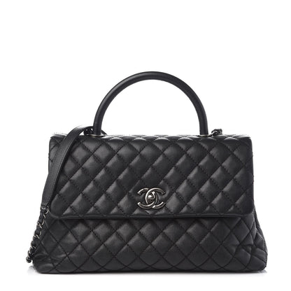 Chanel Caviar Quilted Medium Coco Handle Flap Black 1 of 6