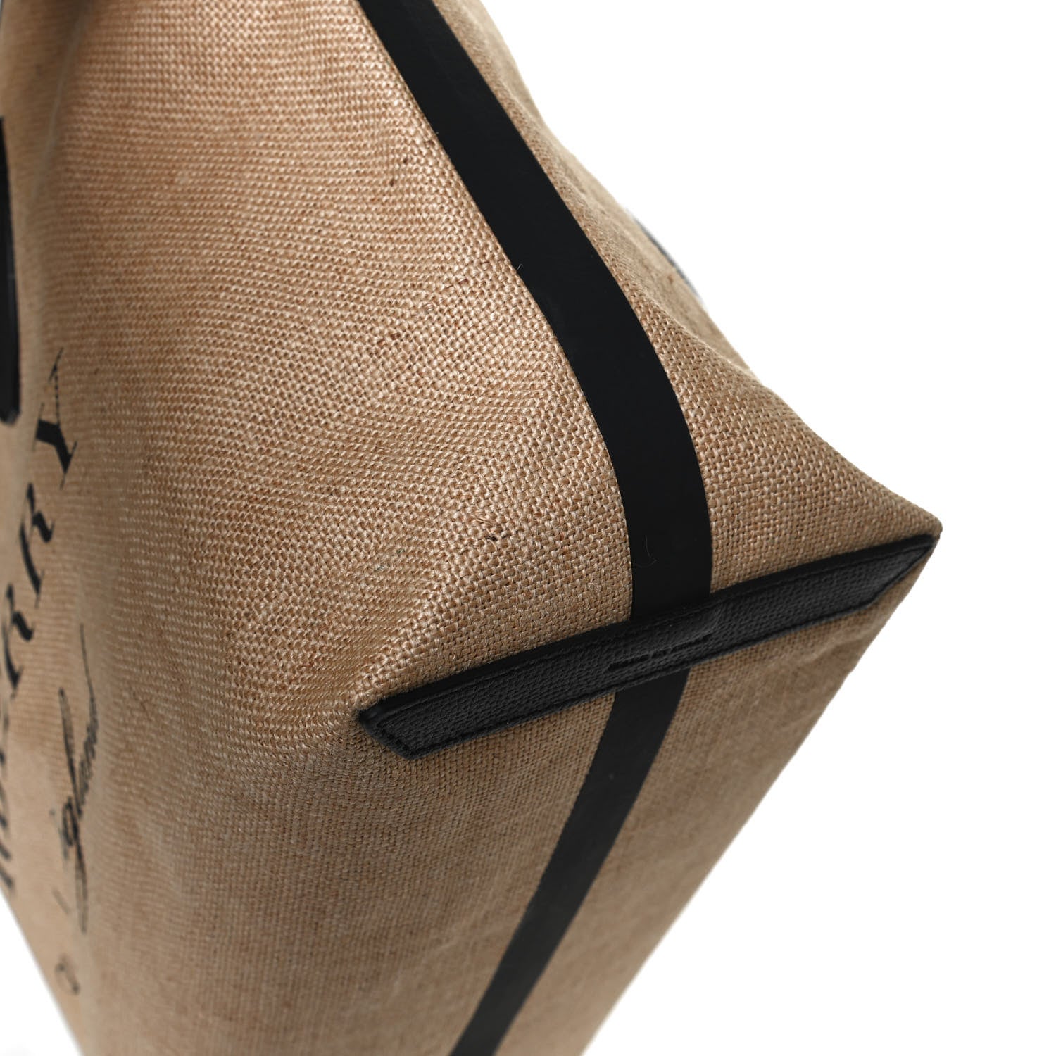 Burberry Raffia Logo Print Medium The Giant Reversible Tote Black 10 of 11