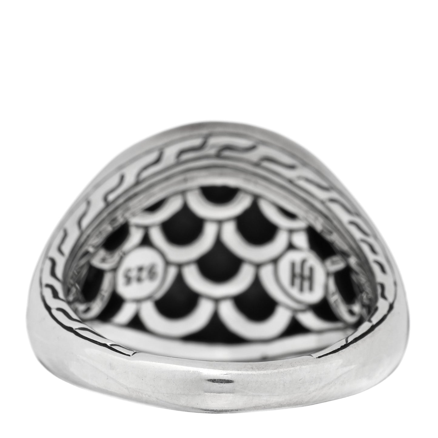 Sterling Silver Sapphire Legends Naga Dragon Signet Ring 57 8