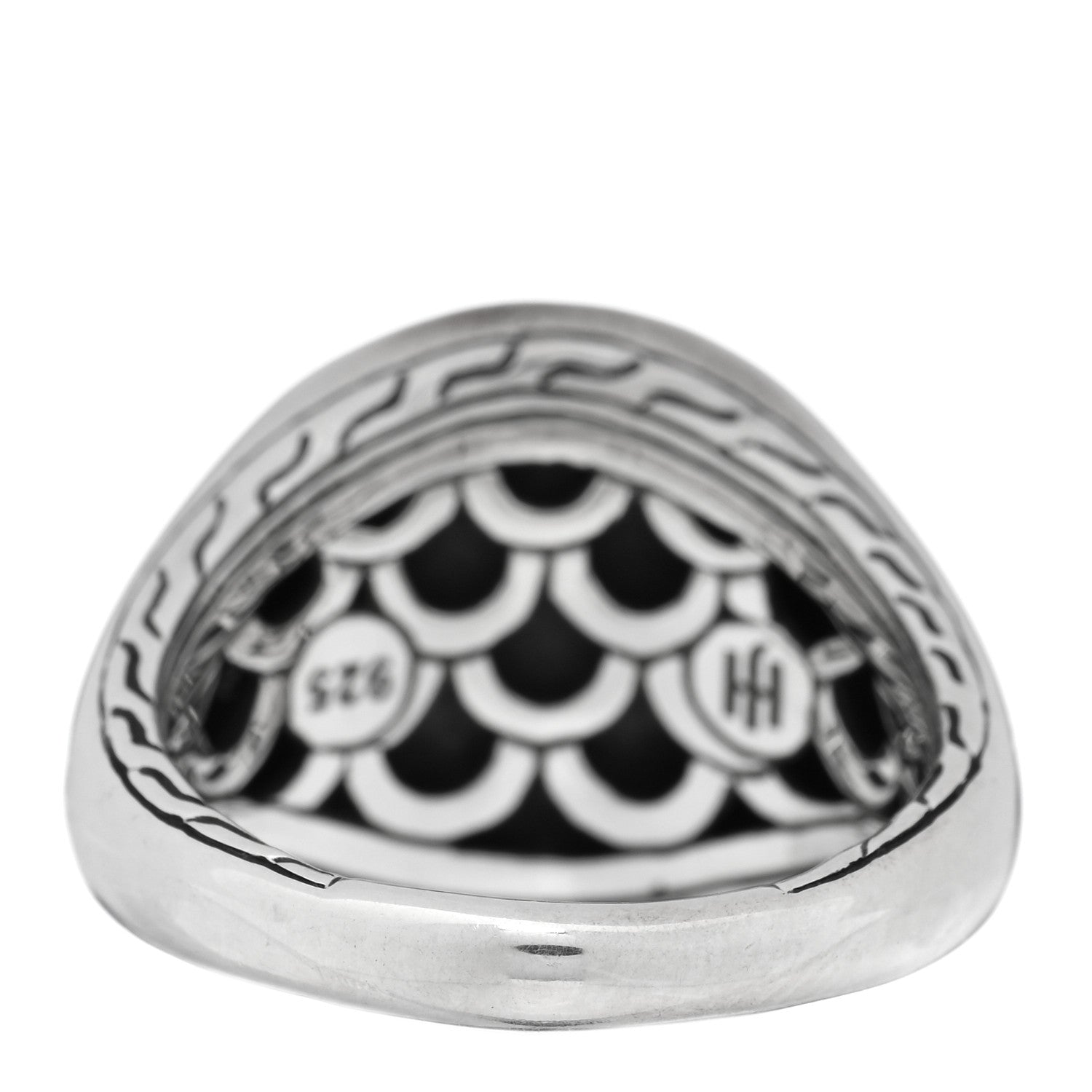 John Hardy Sterling Silver Sapphire Legends Naga Dragon Signet Ring 57 8 3 of 5