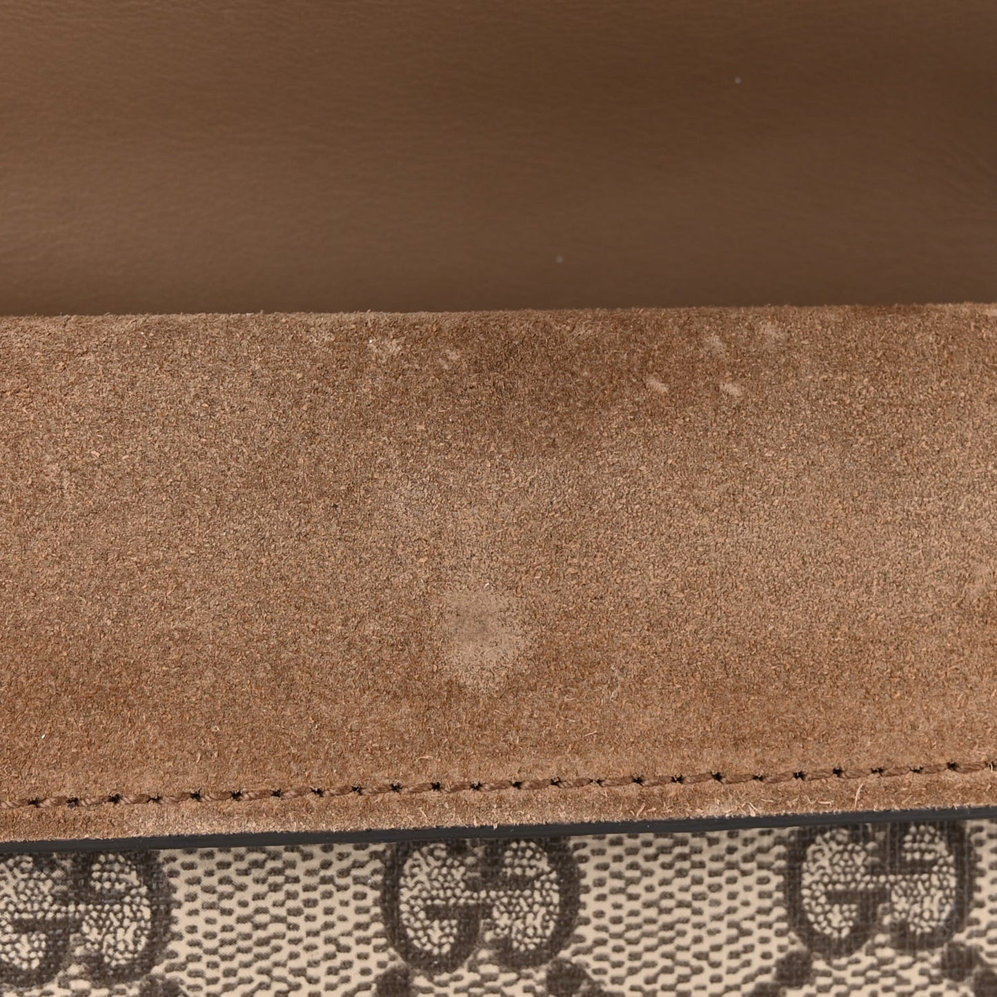 GG Supreme Monogram Super Mini Dionysus Shoulder Bag Taupe