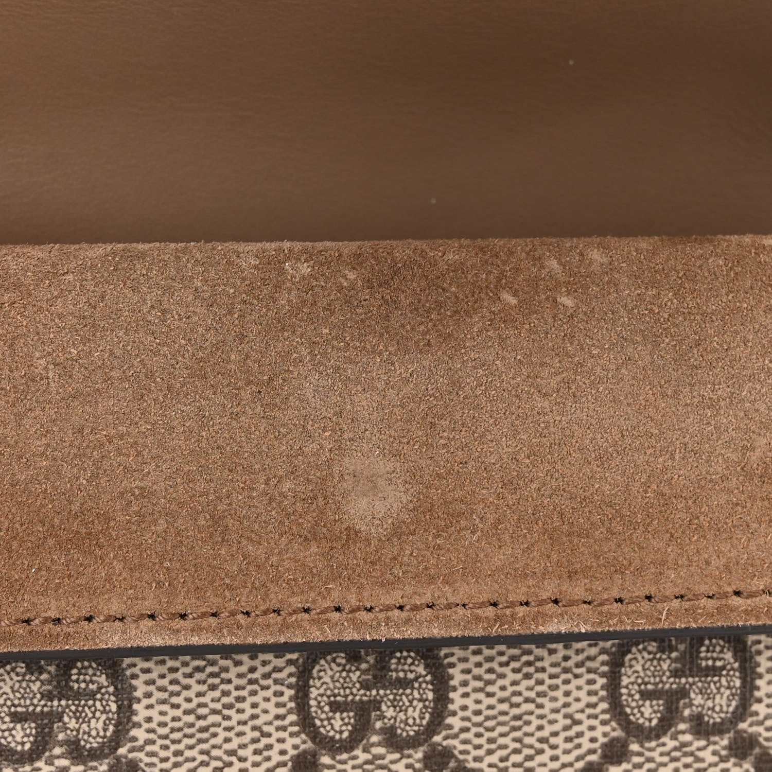 Gucci GG Supreme Monogram Super Mini Dionysus Shoulder Bag Taupe 11 of 12