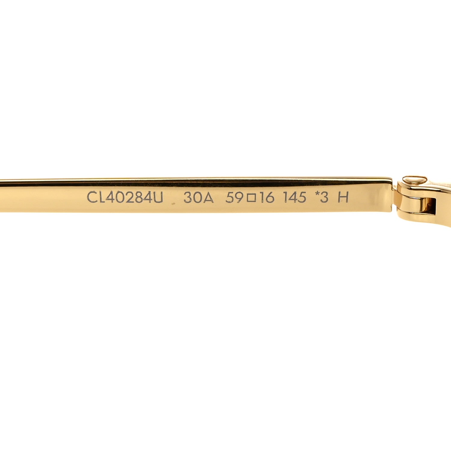 Celine Metal Rhinestone Sunglasses CL40284U Gold 5 of 8
