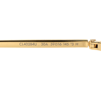 Celine Metal Rhinestone Sunglasses CL40284U Gold 5 of 8