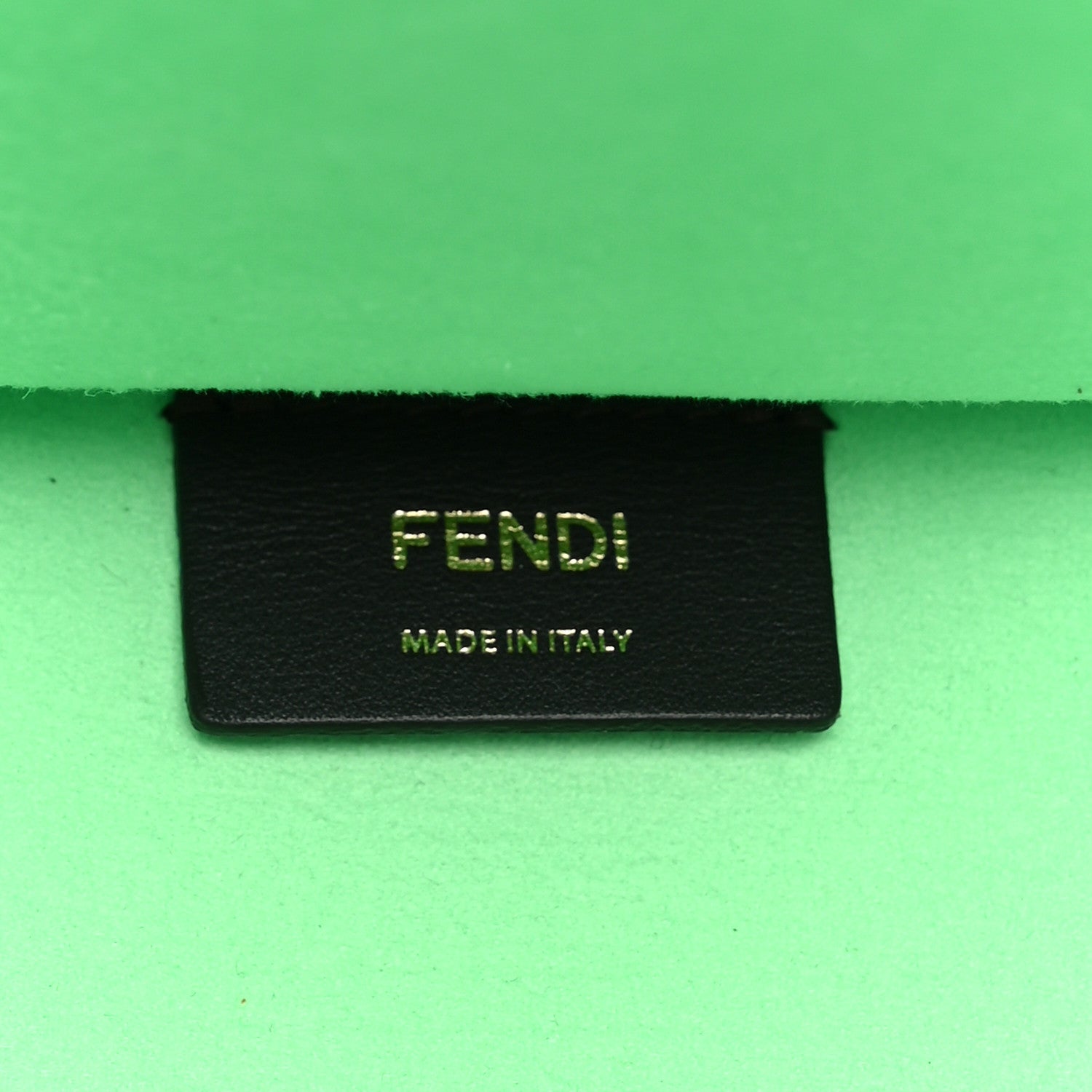 Fendi Vitello Plexiglass FF Embossed Medium Fendi Sunshine Shopper Tote Edamame 7 of 11