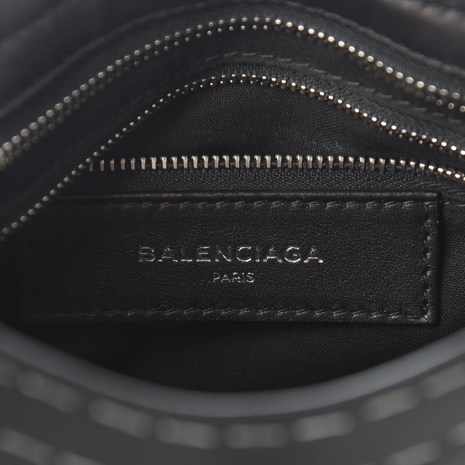 Balenciaga Calfskin Topstitch Classic Silver Hardware Mini City Black 5 of 8